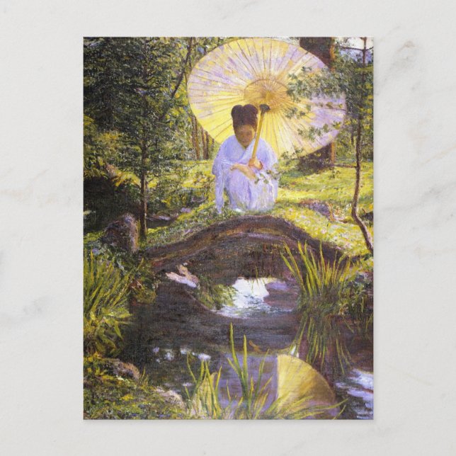 In a Japanese Garden by Lilla Cabot Perry Postcard (Front)