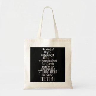 In a Land of Myth... Merlin (white)  Tote Bag