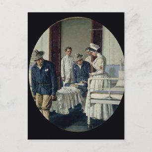 In a military Hospital Postcard