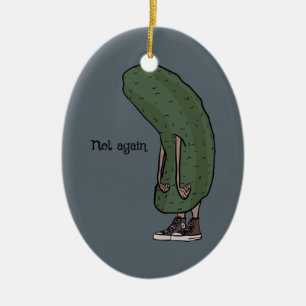 In A Pickle Ceramic Tree Decoration