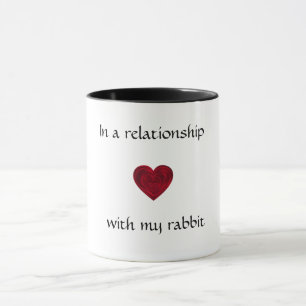 In a relationship Rabbit Mug