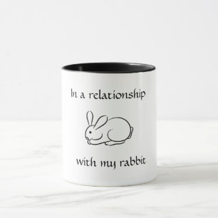 In a relationship Rabbit Mug