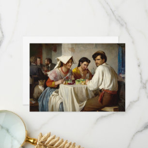 In a Roman Osteria by Carl Bloch Thank You Card