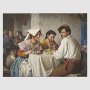 In a Roman Osteria by Carl Bloch Tissue Paper