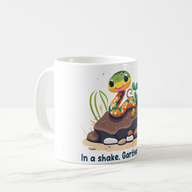 In a shake, Gather Snake Coffee Mug (Front Left)