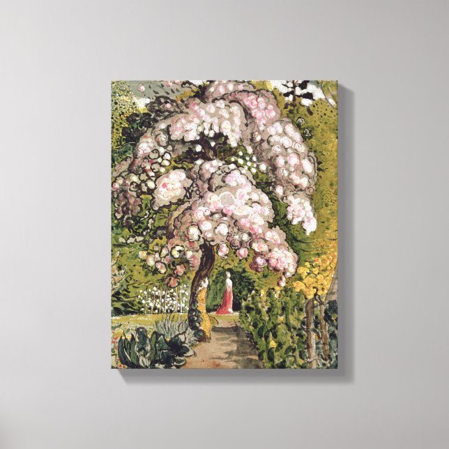 In a Shoreham Garden (w/c) Canvas Print (Front)