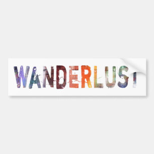 In A Word: Wanderlust Bumper Sticker