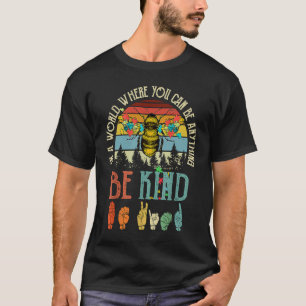 In A World Be Kind Cute Bumble Bee Umbrella Autism T-Shirt