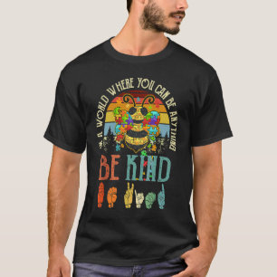 In A World Be Kind Cute Bumble Bee Umbrella Autism T-Shirt