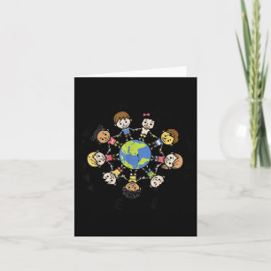 In A World Be Kind Kids Earth Anti Bullying Unity Card