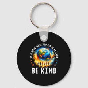 In A World Be Kind Kids Earth Anti Bullying Unity Key Ring