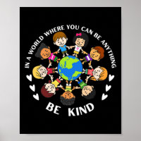 In A World Be Kind Kids Earth World Kindness Day T