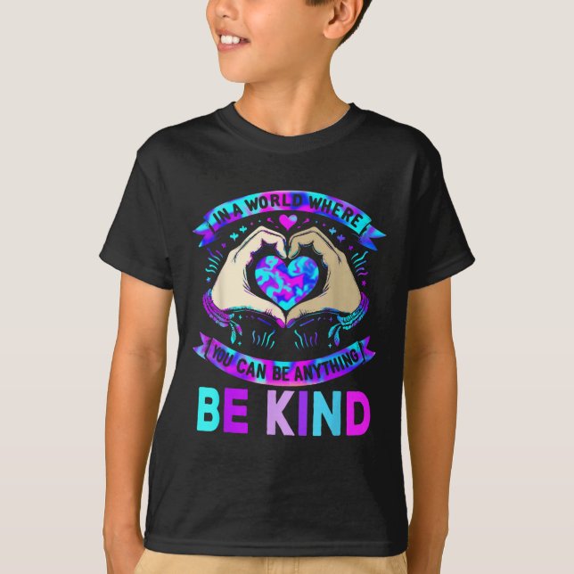 In A World Be Kind Suicide Prevention Awareness  T-Shirt (Front)