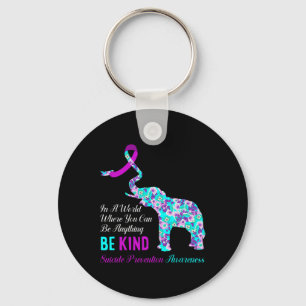 In A World Be Kind Support Suicide Prevention Awar Key Ring