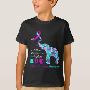In A World Be Kind Support Suicide Prevention Awar T-Shirt