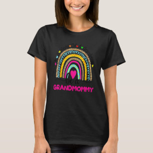 In A World Full Of Granmas Be A Grandmommy Rainbow T-Shirt
