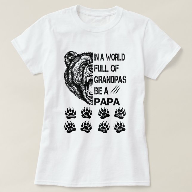 In a world full of granpas shirt (Design Front)