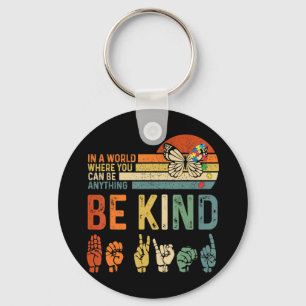 In a world where you can be anything . April 2nd i Key Ring