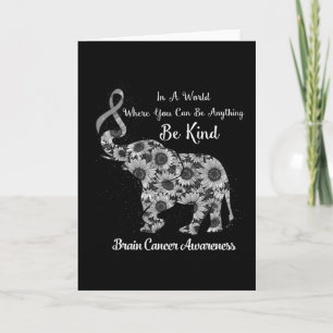 In A World Where You Can Be Anything Be Kind Brain Card