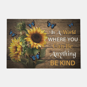 In A World Where You Can Be Anything Be Kind  Doormat