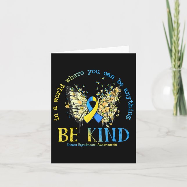 In A World Where You Can Be Anything Be Kind Down  Card (Front)