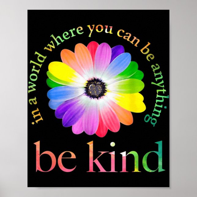 In a world where you can be anything be kind gift  poster (Front)