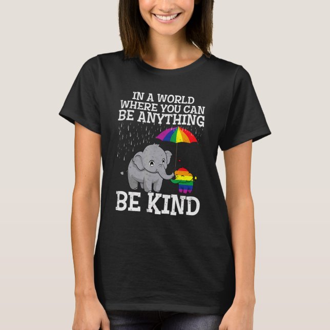 In A World Where You Can Be Anything Gay Pride Lgb T-Shirt (Front)