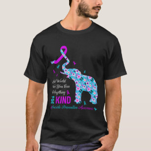 In A World You Can Be Anything Be Kind Teal & T-Shirt