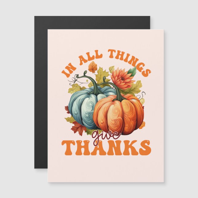 In All Things Give Thanks – Colourful Pumpkin (Front/Back)