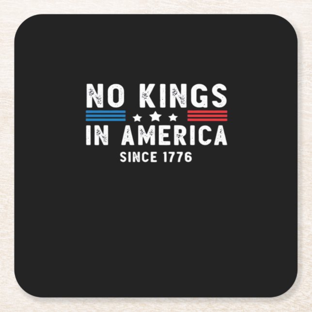 In America Presidents Are Not Kings Minimal Clean Square Paper Coaster (Front)