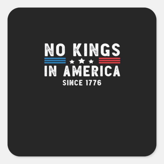 In America Presidents Are Not Kings Minimal Clean Square Sticker (Front)