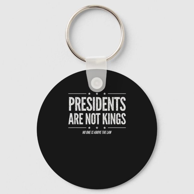 In America Presidents Are Not Kings Retro Classic Key Ring (Front)