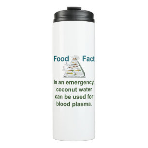 In An Emergency Coconut Water - Food Fact Thermal Tumbler
