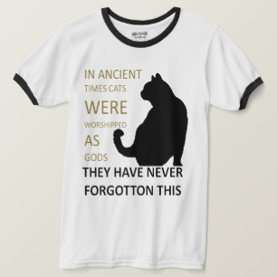 In Ancient Times Cats Were Worshipped As Gods v4 T-Shirt