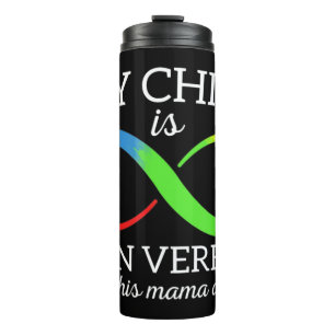 In April We wear blue for Autism awareness, grab t Thermal Tumbler