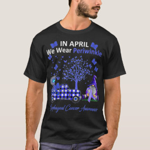 In April We Wear Periwinkle Oesophageal Cancer Awa T-Shirt