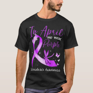 in april we wear purple dragonfly sarcoidosis awar T-Shirt