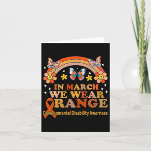 In April We Wear Red Autism Awareness Red Instead Card