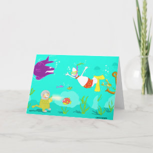 In at the Deep end Card