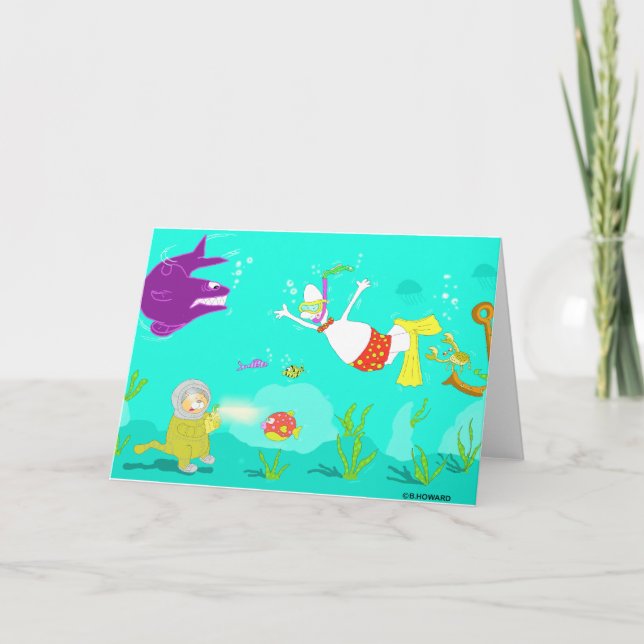 In at the Deep end Card (Front)