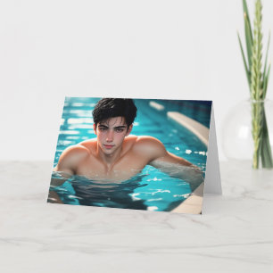 In at the Deep End Greetings Card