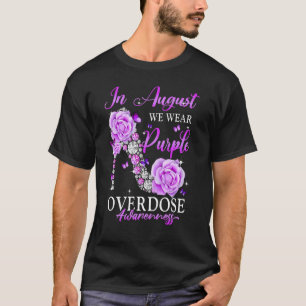 In August We Wear Purple Butterfly Overdose Awaren T-Shirt