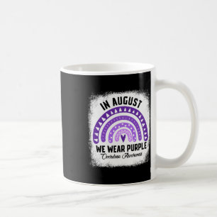 In August We Wear Purple Overdose Awareness Month Coffee Mug