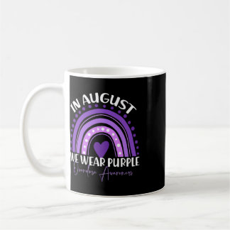 In August We Wear Purple Overdose Awareness Month Coffee Mug