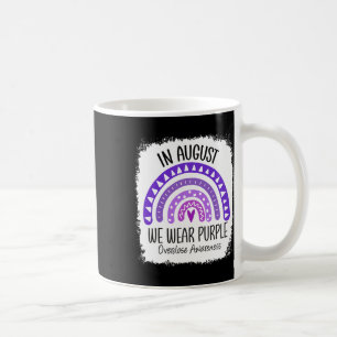 In August We Wear Purple Overdose Awareness Month Coffee Mug