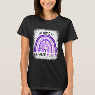 In August We Wear Purple Overdose Awareness Month T-Shirt