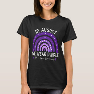 In August We Wear Purple Overdose Awareness Month  T-Shirt