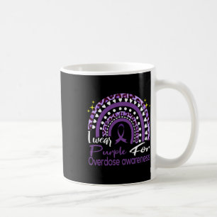 In August We Wear Purple Rainbow Overdose Awarenes Coffee Mug