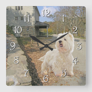 In Autumn Square Wall Clock