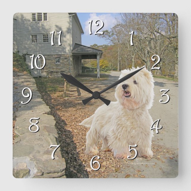 In Autumn Square Wall Clock (Front)